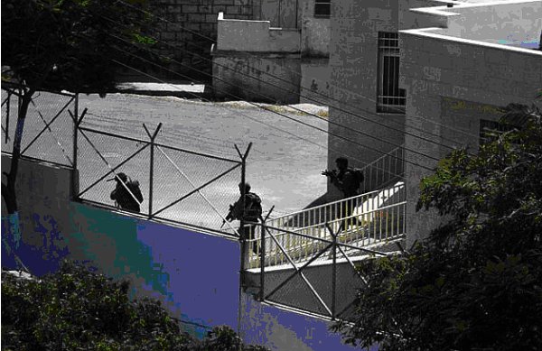 Jordani School, near Lubbadeh Building, used by Israeli forces as barracks