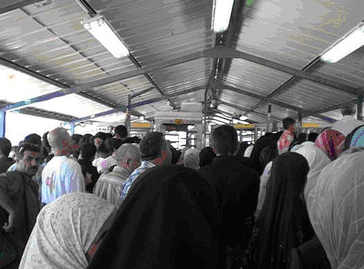 A normal day at Huwarra checkpoint