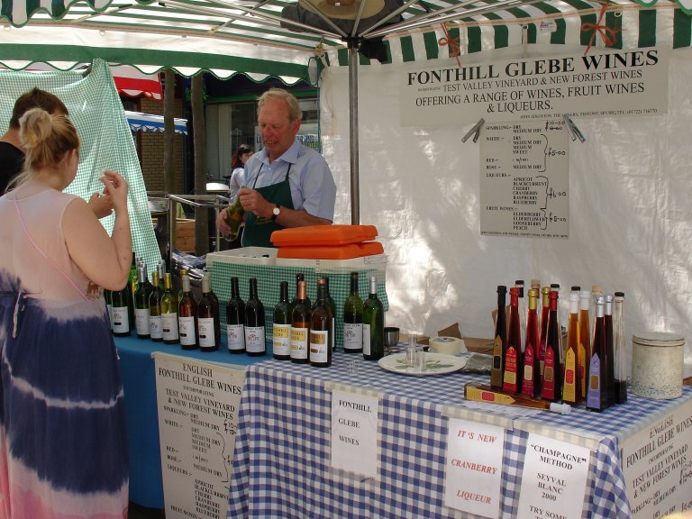 Fonthill Glebe Wines occasional farmers market Farnborough