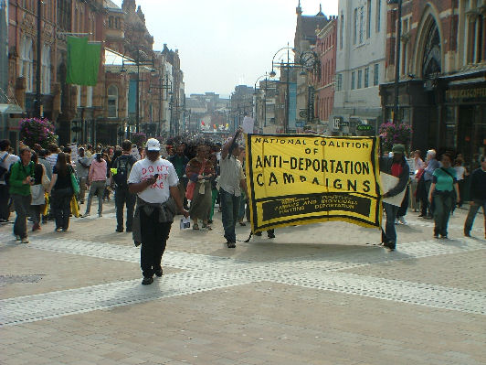 Demonstrators take over the city centre