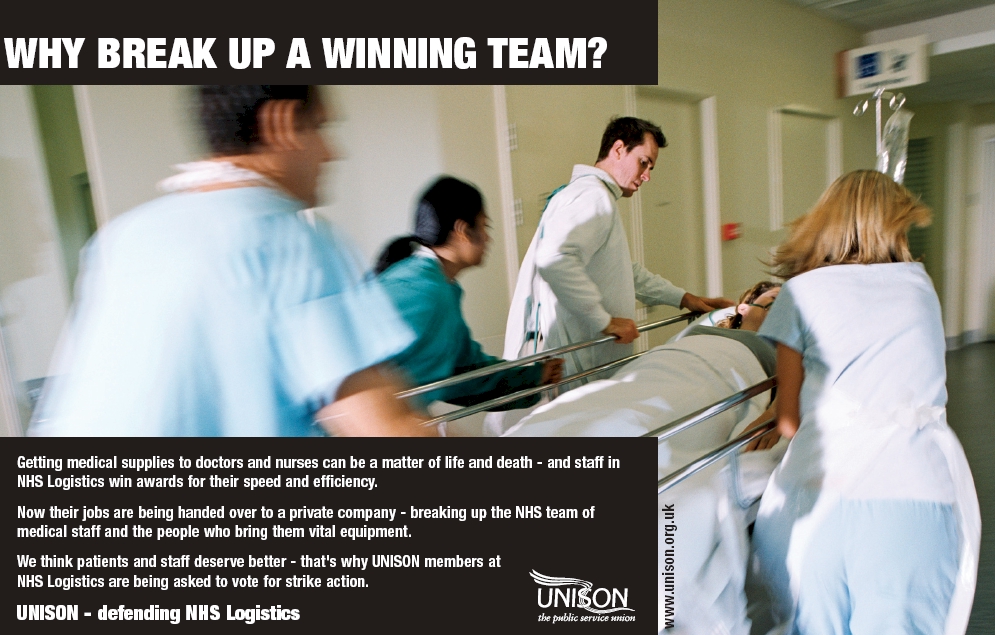 NHS Logistics workers prepare for strike action