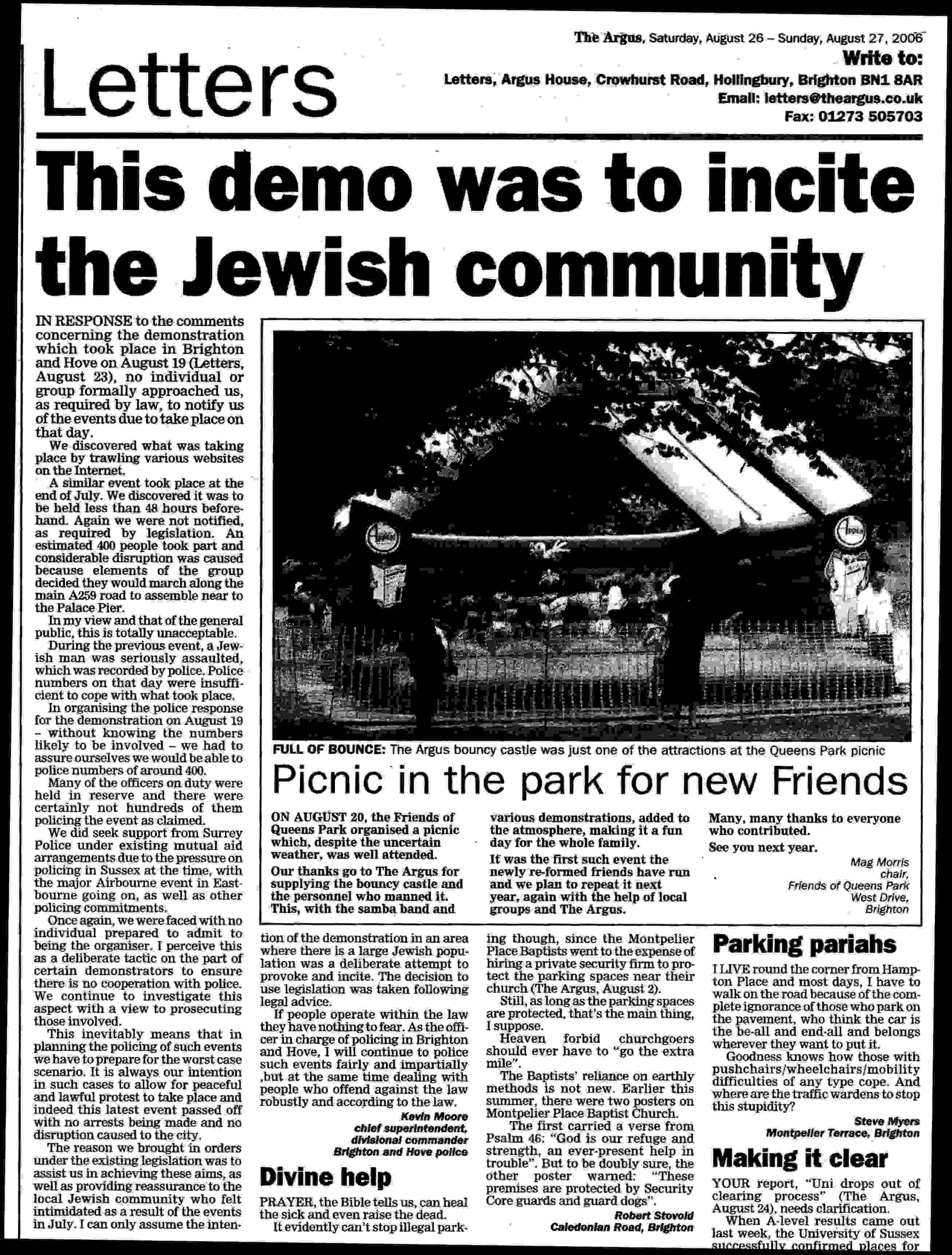 Moore's accusation of anti-Semitism