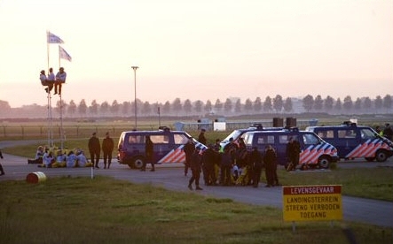 Blockade at Schiphol, June 2, 2006