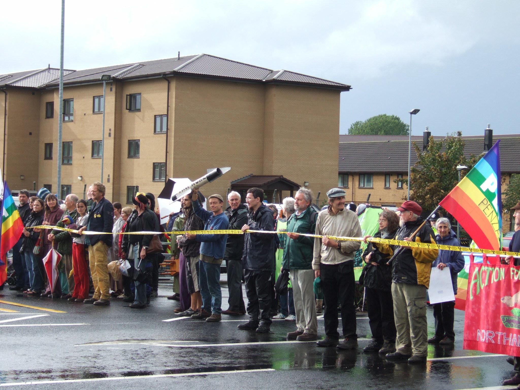 Blockade of Lakenheath Main Gate