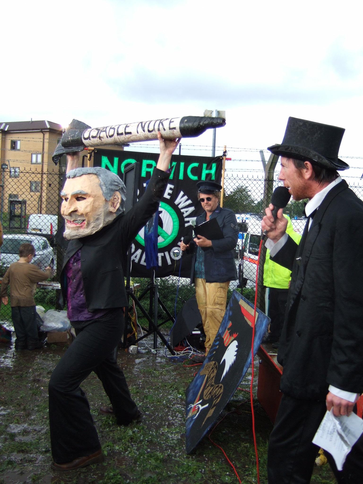 George Bush with his Usable Nuke