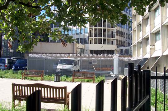 Back entrance of Beckett House...