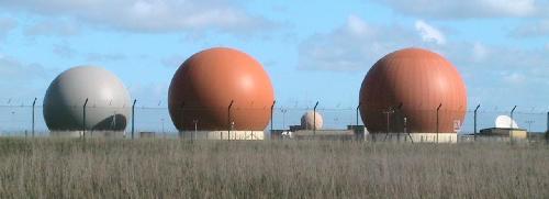 The “Croughton balls” or radomes