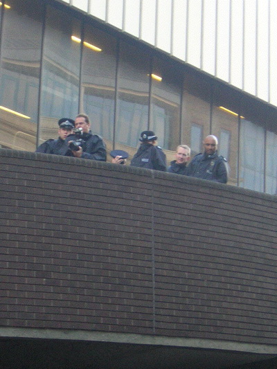 .. and the ever present police FIT team gathering ... ehem .. "intelligence".