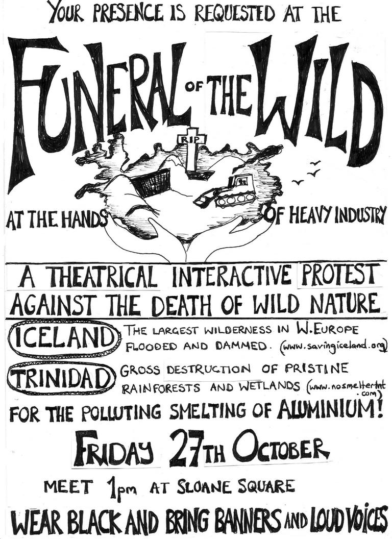 Poster for the march on the 27th October