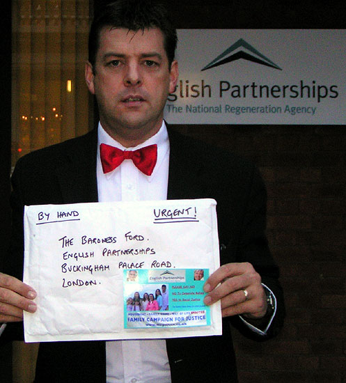 Family Appeal Delivered by Vince Shalom EP Head Quarters Buckingham Palace Road