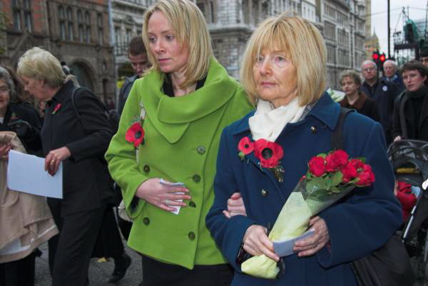 As the procession moved up Whitehall