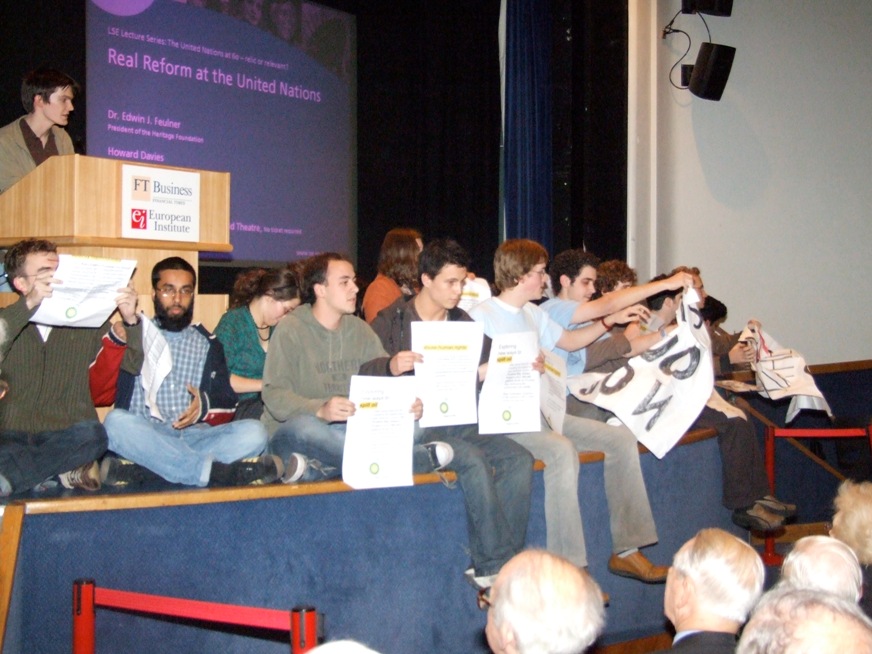 LSE Students sit-in
