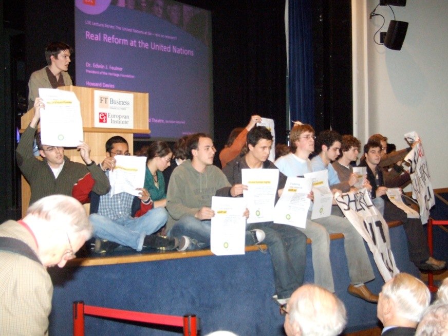 LSE Students sit-in 2