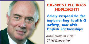 John Callcutt CBE Negligent Yet Escaping With English Partnerships?