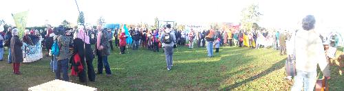 Panorama just before the rally started