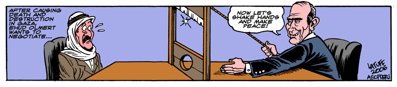 Would you buy an used car from Olmert?