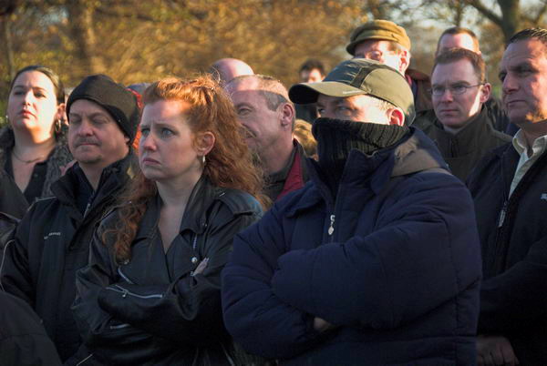 Some of the small audience listening to Barnbrook