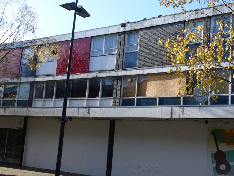 empty flats above shops in Farnborough town centre