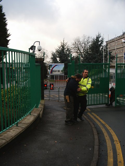 Scott Dragged from Base