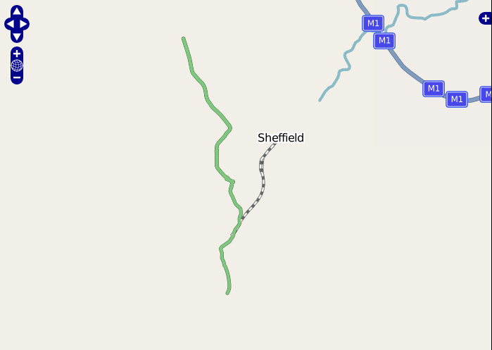Sheffield on the OpenStreetMap
