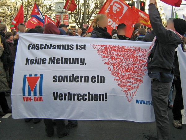 "Fascism is not an oppinion. It is a crime."