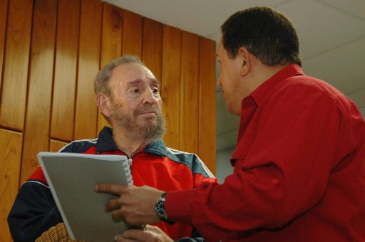 Fidel Castro, Hugo Chavez in Havana January 29, 2007
