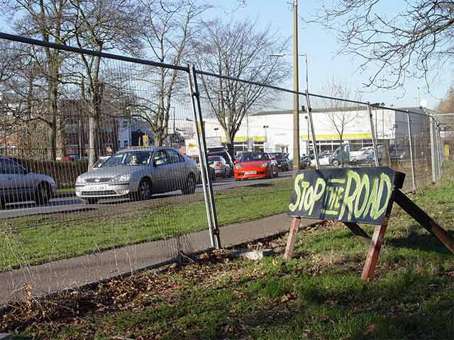 Stop The Road (shows the road they want to widen)