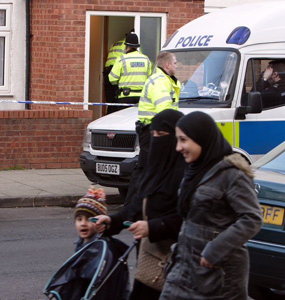 Another group of Popular Rd residents passing No 24