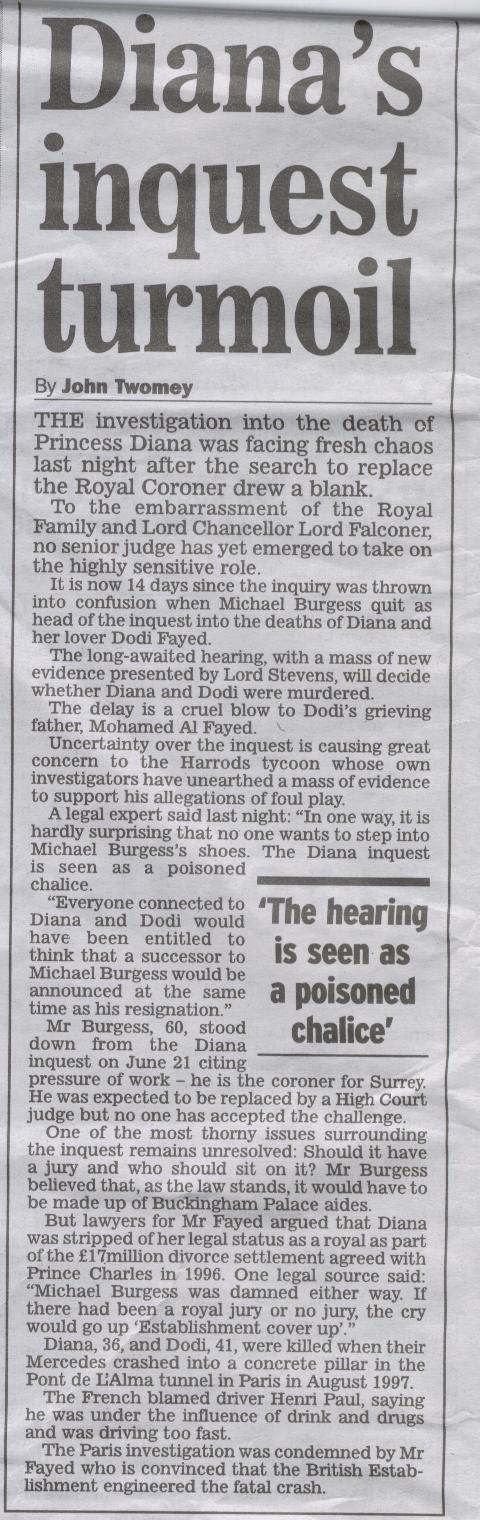 What happened to Princess Diana?eh John Scarlett and Jonathan Buchanan from MI6?