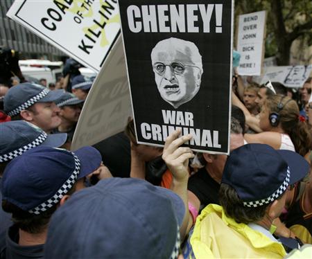Police Violence at Sydney Anti-Cheney Carnival