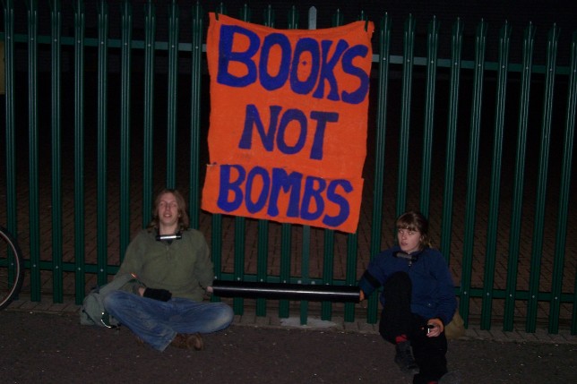 Books not bombs