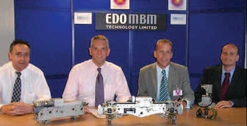 a proud Paul Hills and the other EDO MBM boys with bomb release units
