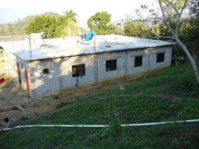 Zapatista health clinic viewed from the hillside