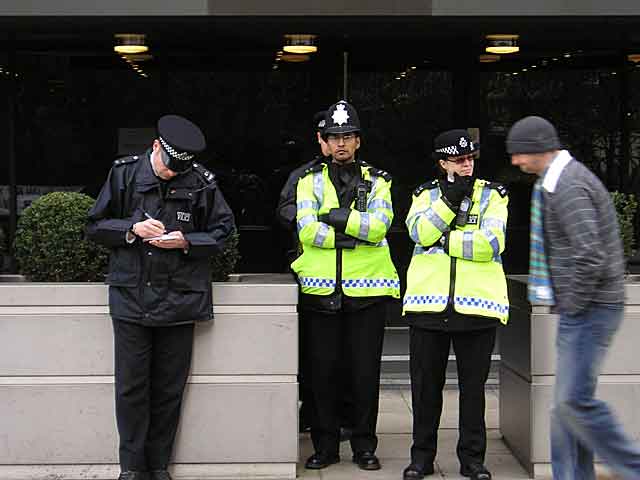 Police hiding from my camera.