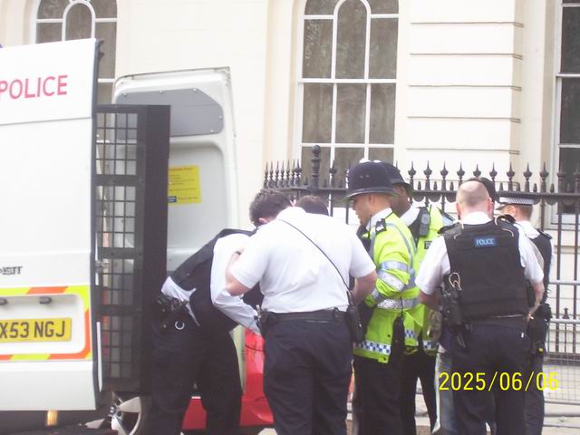 arrestees taken away