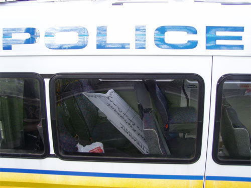 police nicked the cheque