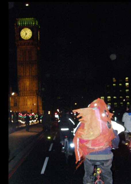 Big Fish approaches Big Ben