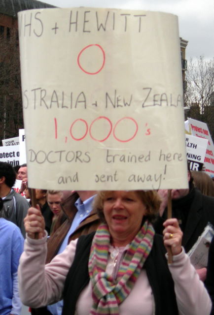 NHS and Hewitt: 0 Australia and New Zealand: 1000's