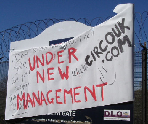 Main sign 2 hrs after we arrive