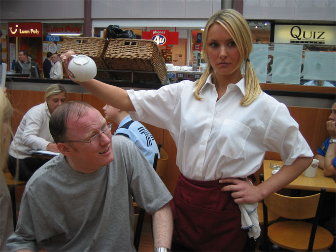 Pretty blonde "honey trap" takes in Indy freak