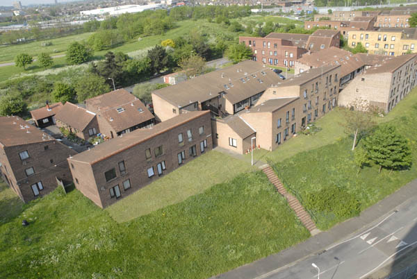 airial view of the Clays Lane Estate in happier (pre Olympic) days