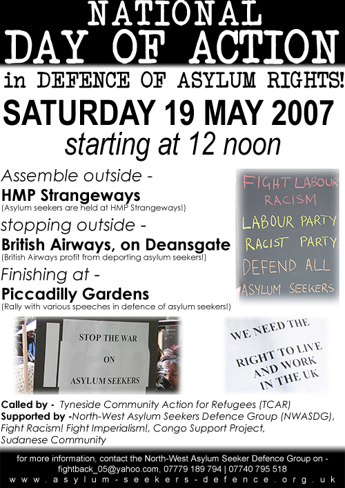 Nation Day of Action - Manchester Leaflet!