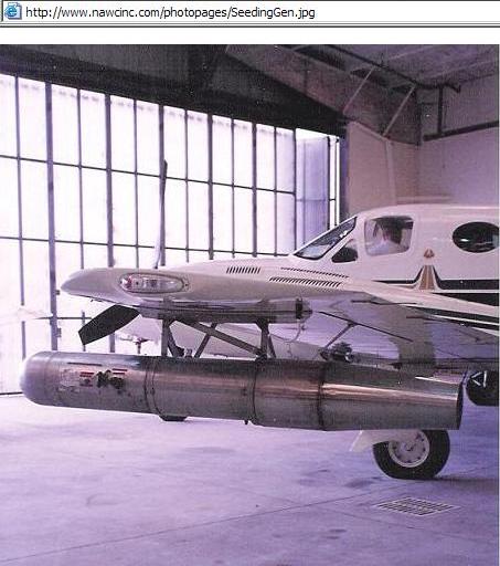 dA evice used for cloud seeding: