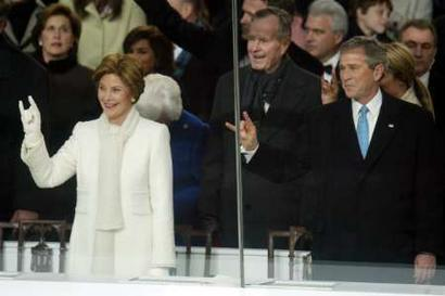 George W. Bush and his wife