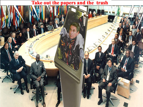 Take out the papers and the trash1