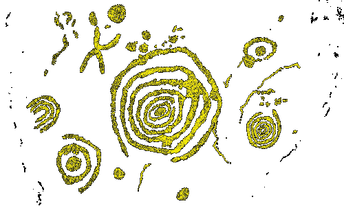 Stone engraving from Tara. Tara is older than the pyramids and Stonehenge.