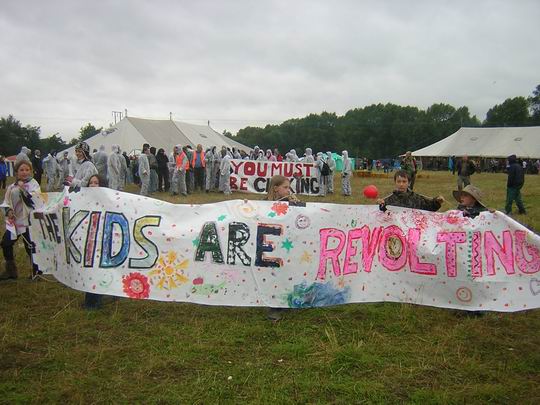 The Childen's Revolution at the Camp for Climate Action August 2006