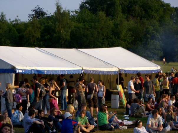 Tent and Crowd