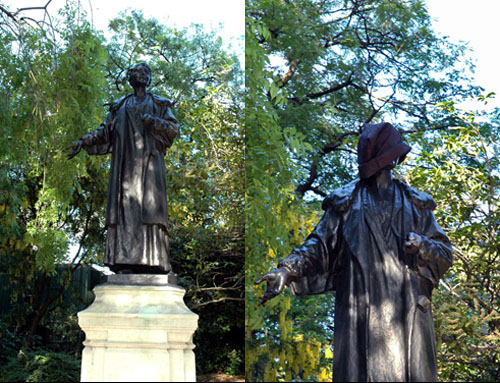 Emmeline Pankhurst, Victoria Tower Gardens (near Parliament Square_