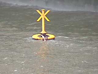 bouy outside parliament